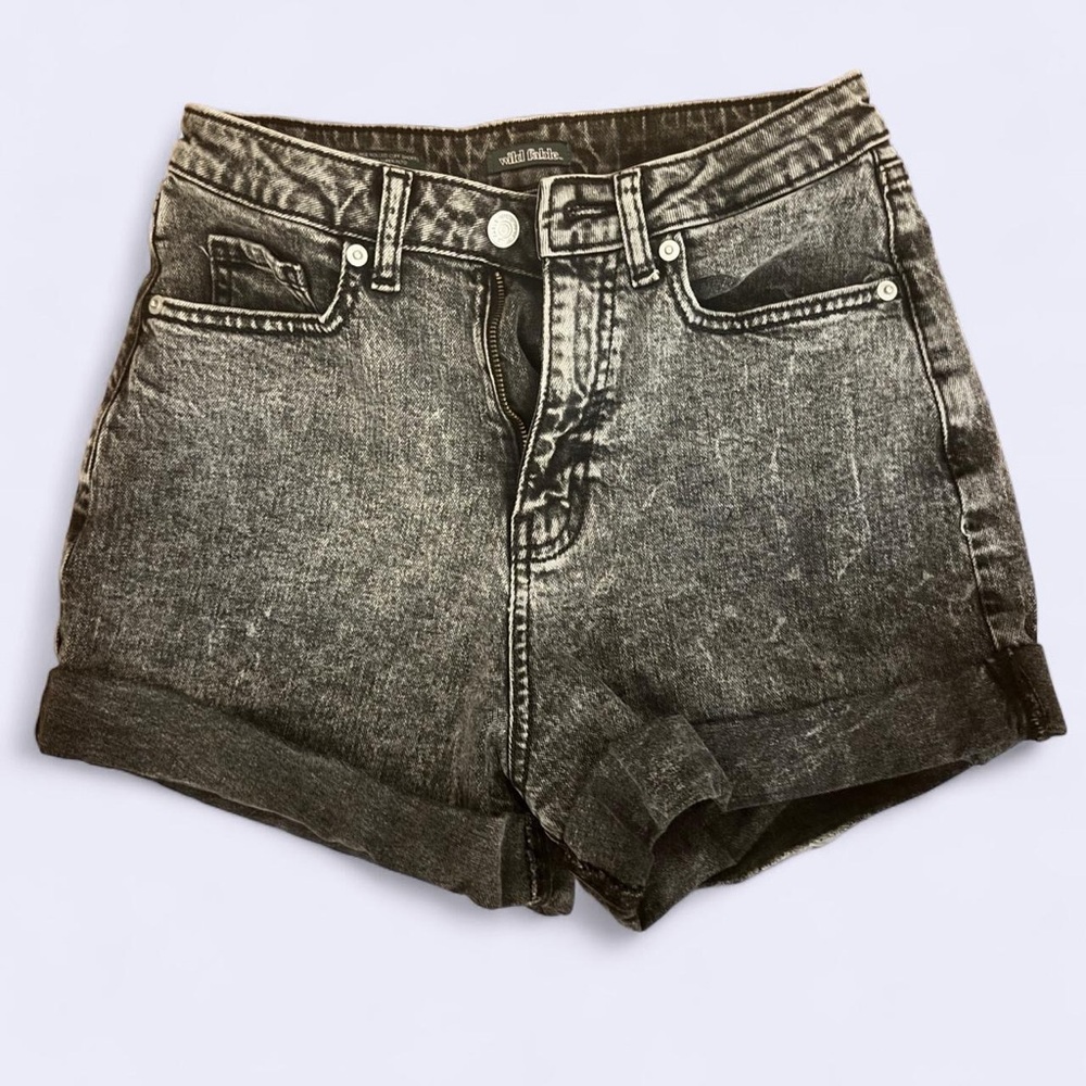 Black Denim Women's Shorts